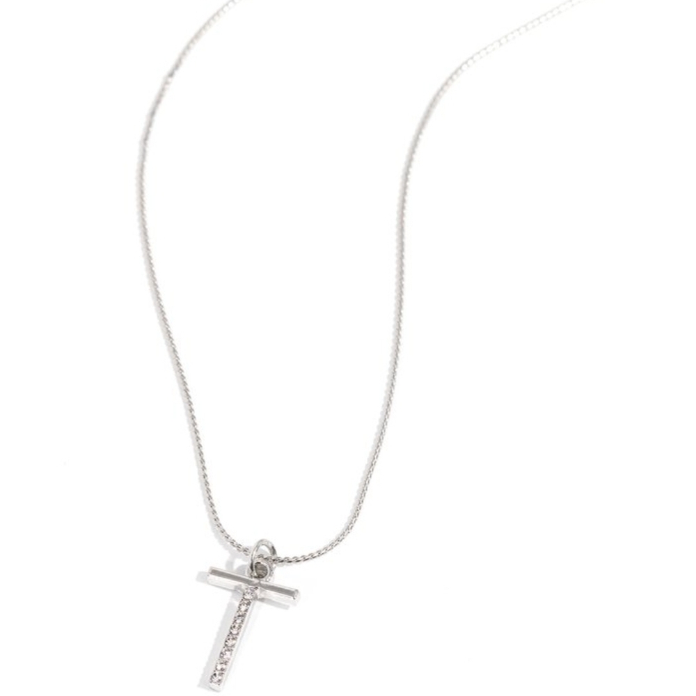 Letter of the Law - White - T, Necklace With Earrings